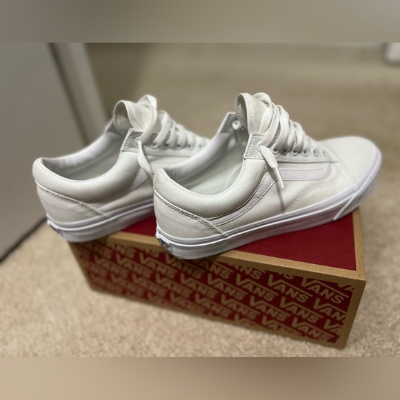 Vans Old Skools, White, Size 10 - Picture 3 of 5